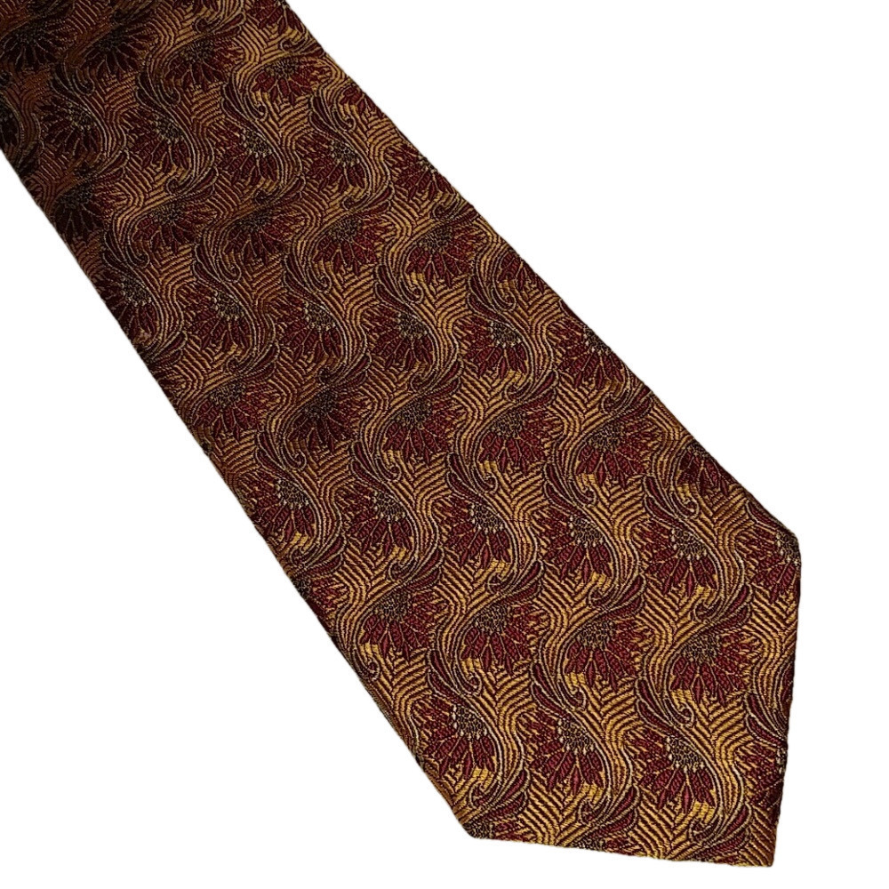 NWT J. Z. Richards Silk Tie Gold